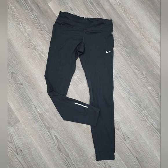 Nike dri fit leggings with ankle reflectors women's size medium - Picture 1 of 3